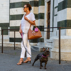 NUBUCK FUCHSIA-LEASH